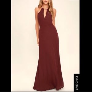 Lulu’s Beauty and Grace Burgundy Maxi small